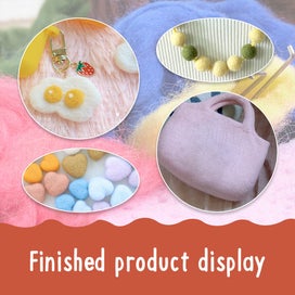 Listing 8 of 10 for IMZAY 3/4 Sizes Wool Felting Needles Kit Wooden Handle Needle Felting Tools