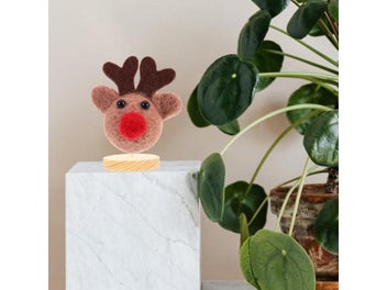 Listing 7 of 10 for 6 Set Crochet Stand Double Steel Needle Holder Felting Display Holders Wooden