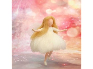 Listing 4 of 9 for Non-Finished Women Wedding Decoration Angel Fairy Girl Wool Needle Felting Gift