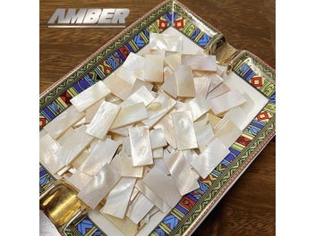 Listing 4 of 8 for 50pc Rectangle Mother Of Pearl Mosaic Tiles Natural Shell Square Mosaic Pieces