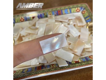 Listing 6 of 8 for 50pc Rectangle Mother Of Pearl Mosaic Tiles Natural Shell Square Mosaic Pieces