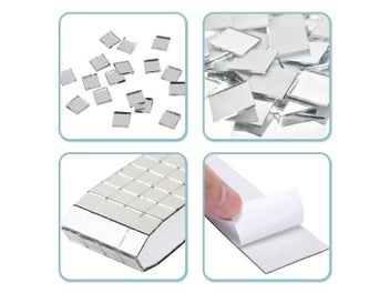 Listing 6 of 10 for 1Roll Self Adhesive Mosaic Wall Stickers DIY Glass Mirror Mosaic Tiles Sticker