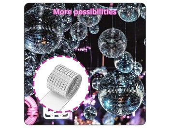 Listing 7 of 10 for 1Roll Self Adhesive Mosaic Wall Stickers DIY Glass Mirror Mosaic Tiles Sticker