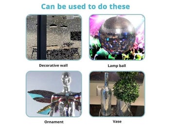 Listing 8 of 10 for 1Roll Self Adhesive Mosaic Wall Stickers DIY Glass Mirror Mosaic Tiles Sticker