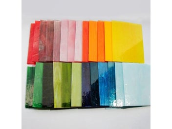 Listing 3 of 10 for 10X10Cm Square Glass Mosaic Tiles Transparent Stained Mosaic Piece Diy Mosaic
