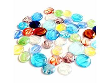 Listing 3 of 6 for JX-LCLYL 100g Mixed Color Glass Gems Mosaic Tiles Pebbles Nuggets For DIY