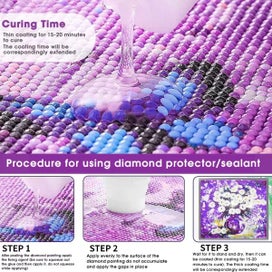 Listing 4 of 9 for 120ML Diamond Drawing Glue Sealer Permanent Hold Shine Effect Diamond