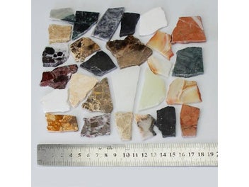 Listing 4 of 10 for 250g Marble Pattern Ceramic Glass Mosaic Tiles Irregular Jade Mosaic Pieces