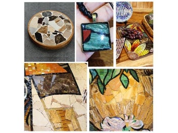 Listing 7 of 10 for 250g Marble Pattern Ceramic Glass Mosaic Tiles Irregular Jade Mosaic Pieces