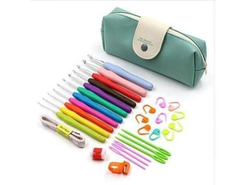 Listing 3 of 10 for 31pcs/set Crochet Hooks Set Crochet LargeEye Blunt Yarn Weave Knitting Needles