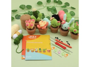 Listing 5 of 10 for KRABALL 3/6pcs Crochet Starter For Adults With Crochet Hooks Yarn Polyester