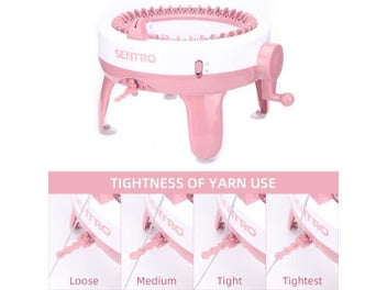 Listing 4 of 9 for Sentro Knitting Machine Craft Project 40 Needle Hand Knitting Machine Kit For