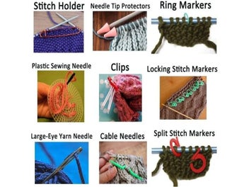 Listing 5 of 9 for BUDDUR Crochet Knitting Accessories Kit With Stitch Marker And Knitting Needles