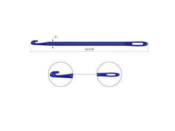 Listing 3 of 9 for 3Pcs Knitting Hook DIY Aluminum Crochet Hook Afghan Tunisian Knit Tool With