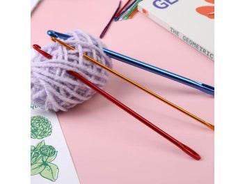 Listing 7 of 9 for 3Pcs Knitting Hook DIY Aluminum Crochet Hook Afghan Tunisian Knit Tool With