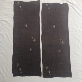 Listing 2 of 13 for Japanese Vintage Silk Fabric Pieces X2 Kimono Panels