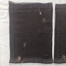 Listing 11 of 13 for Japanese Vintage Silk Fabric Pieces X2 Kimono Panels