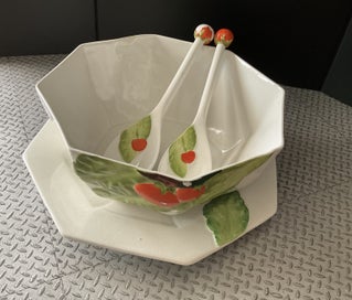 Listing 1 of 20 for Carlton Ware 1920-1926 - Tomato and Lettuce Bowl Plate and Servers - Rare