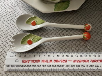 Listing 9 of 20 for Carlton Ware 1920-1926 - Tomato and Lettuce Bowl Plate and Servers - Rare