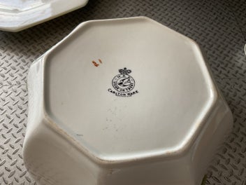 Listing 5 of 20 for Carlton Ware 1920-1926 - Tomato and Lettuce Bowl Plate and Servers - Rare