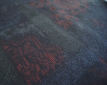 Listing 3 of 13 for Vintage Kimono Tsumugi Fabric - Authentic Japanese Textile W35cm L160cm 3027L