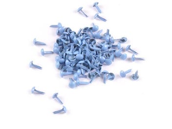 Listing 4 of 9 for Mix Round Fastener Brads Embellishments For Scrapbook DIY Handmade Metal Crafts