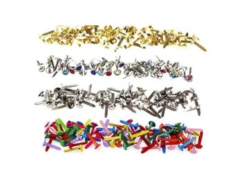 Listing 6 of 9 for 50/100Pcs Brads Rotating Locks Buttons For Photo Album Frame Decoration