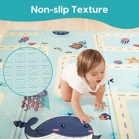 Listing 5 of 8 for Bopeep Kids Play Mat Baby Crawling Pad Floor Foldable XPE Foam Non-slip Ocean