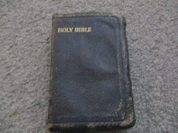 Listing 1 of 7 for (TO) Old leather Holy Bible...