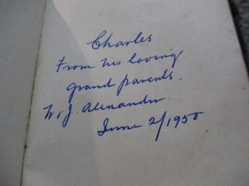 Listing 2 of 7 for (TO) Old leather Holy Bible...