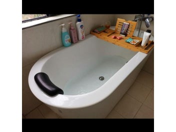 Listing 6 of 10 for Bath Pillow Bathtub Headrest Bath Cushion Neck Protection Cushion Spa Hot Tub