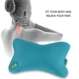 Listing 2 of 5 for Electric Soft Pillow Vibration Neck Back Home Car Kneading Massager Pain Relief