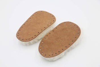 Listing 14 of 17 for Sheepskin Soles for Crocheted Children's Shoes