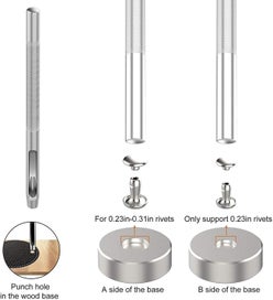 Listing 6 of 9 for New Leather Snap Fasteners Kit Sale Sale