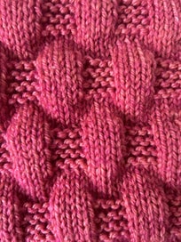 Listing 2 of 2 for DUSKY PINK Hand-Knitted CRIB / BASSINET BLANKET