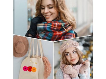 Listing 5 of 9 for 10pcs Rhinestone Safety Pins Brooches For Skirts/Sweater Scarf