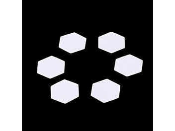 Listing 8 of 10 for 100Pcs Hexagon Templates White Patchwork Paper Mold Set Accessory