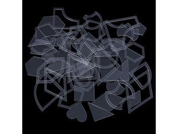 Listing 4 of 9 for 54pcs Transparent Acrylic Quilting Sewing Stencils Craft Ruler DIY Tool