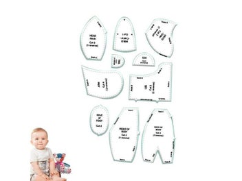 Listing 4 of 9 for Memory Bear Template Ruler Set For Sewing Handmade For Clothes Sewing With