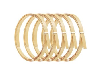 Listing 3 of 9 for Bamboo Strips 7/16Inchx10Ft 5Pack For Basket DIY Crafts Beige Durable