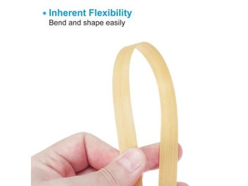 Listing 5 of 9 for Bamboo Strips 7/16Inchx10Ft 5Pack For Basket DIY Crafts Beige Durable