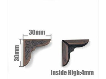 Listing 5 of 16 for 25 Pcs Book Corner Protectors Scrapbooking Albums Folder Metal Menus Folders