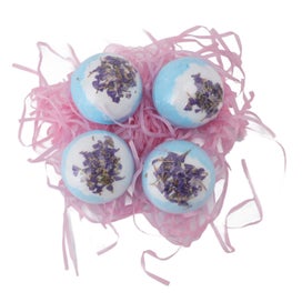 Listing 2 of 5 for dried flower essential oil bath ball large bath salt ball set 4pcs Bubble Bath