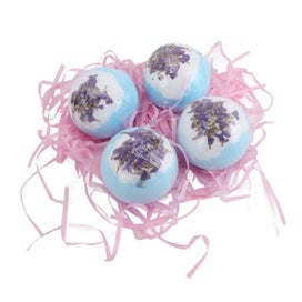 Listing 3 of 5 for dried flower essential oil bath ball large bath salt ball set 4pcs Bubble Bath