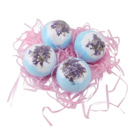 Listing 5 of 5 for dried flower essential oil bath ball large bath salt ball set 4pcs Bubble Bath