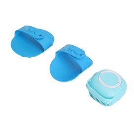 Listing 2 of 5 for silicone exfoliating body scrubber handheld cleansing skin brush 3pcs Bath Bodys