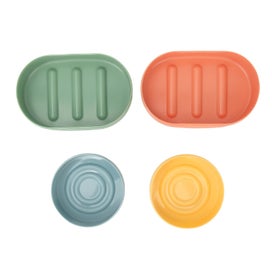 Listing 4 of 5 for soap boxes toilet soap boxes round soap holders soap container soap case 4pcs
