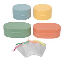 Listing 5 of 5 for soap boxes toilet soap boxes round soap holders soap container soap case 4pcs