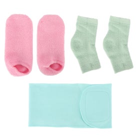 Listing 4 of 5 for moisturizing gel socks Moisturizing Neck Wrap Socks Repairing Reusable Hydrating
