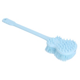 Listing 4 of 5 for silicone back scrubber Bath Body Brush Guitar Shaped Long Handle Double Sides